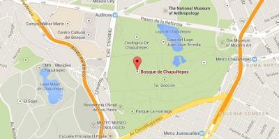 Chapultepec park térkép