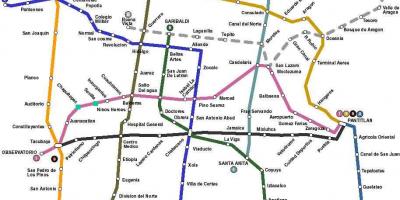 Térkép Mexico City busz 