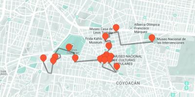 Térkép Mexico City séta