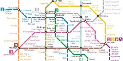 Mexico City-cső térkép