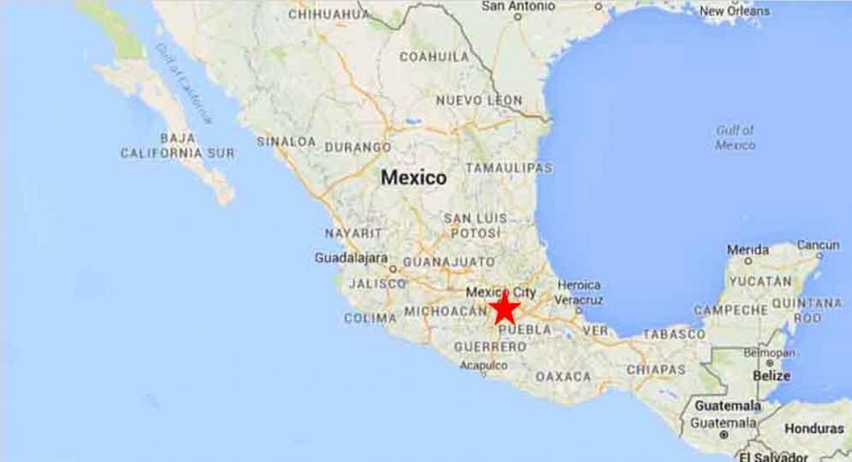 fővárosa Mexikóban térkép