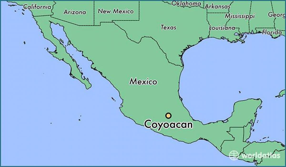 coyoacan Mexico City térkép