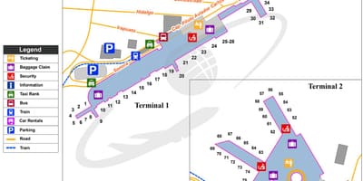 Benito juarez nemzetközi repülőtér térkép