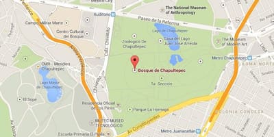 Chapultepec park térkép
