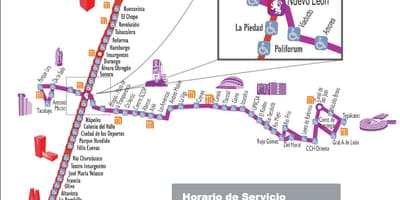 Térkép metrobus Mexico City