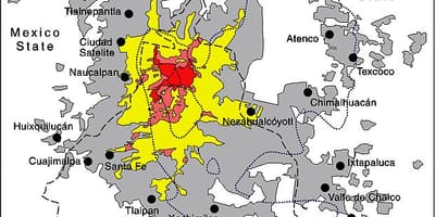 Térkép Mexico City kerület