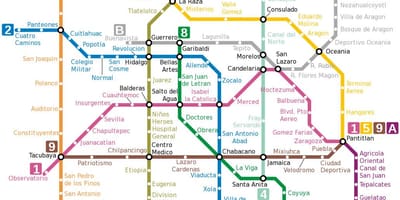 Mexico City-cső térkép