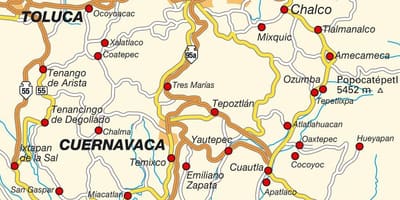 Ciudad Mexikó térkép